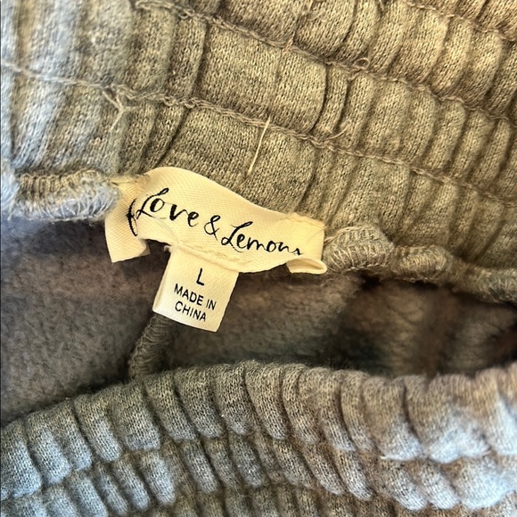 grey For Love & Lemons drawstring jogger sweatpants - Picture 8 of 11